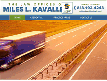 Tablet Screenshot of mileslkavaller.com